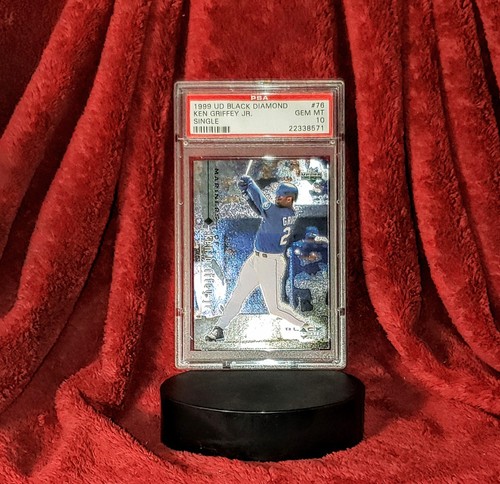 KEN GRIFFEY JR 1999 UD UPPER DECK #76 BLACK DIAMOND FOIL PSA 10 🔥 HOT FOIL