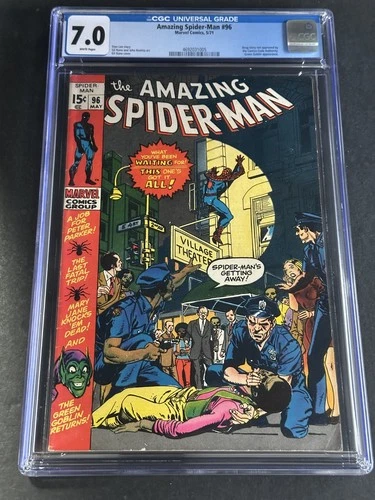Amazing Spider-Man #96 Marvel Comics 1971 Drug Story Not Approved CGC 7.0