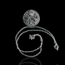 Vintage Torino Pewter Set Brooch Earrings Necklace Little Pig Piggy 16in Chain