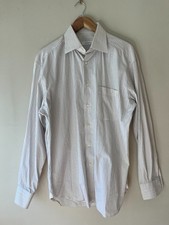 Ermenegildo Zegna Men's Long Sleeved Dress Shirt Sz 16-35 Striped Made in Italy