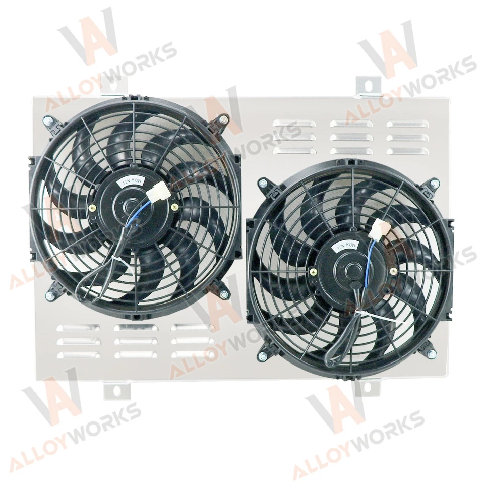 Aluminum Shroud+Fan+Relay For 1979-1993 Ford Mustang Thunderbird Mercury Cougar - image 2 of 4