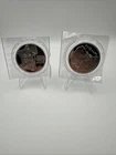 2014-2015 Merry Christmas Santa Claus 1 Troy Ounce .999 Silver Coins Lot Of 2