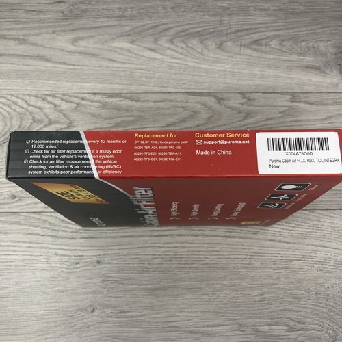 Puroma Cabin Air Filter Size: 210x205x29mm Model HCF182W-S NEW OPEN BOX - Picture 6 of 6