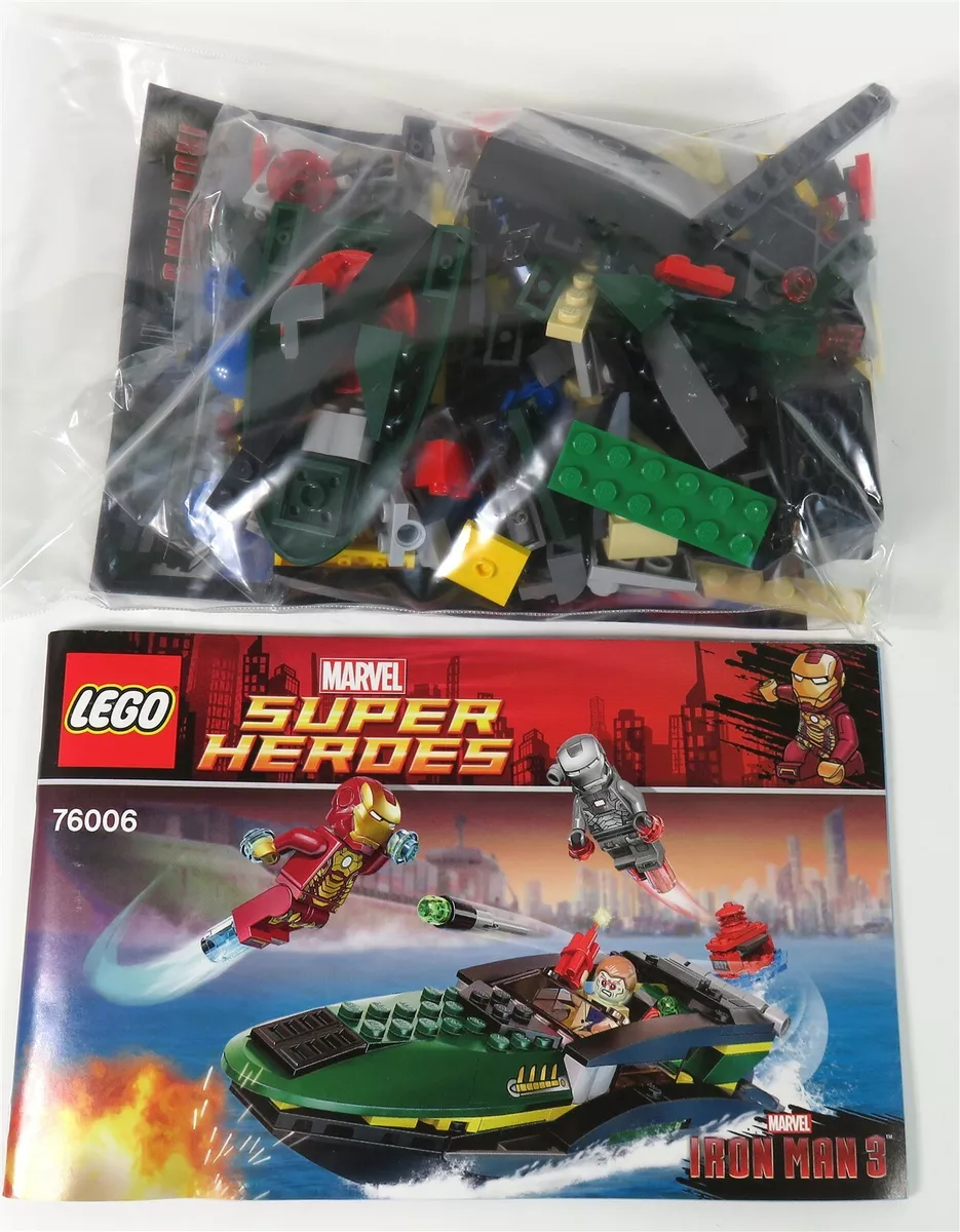 Lego 76006 Iron Man Extremis Sea Port Battle Boat and Bouy No Minifigures No Box