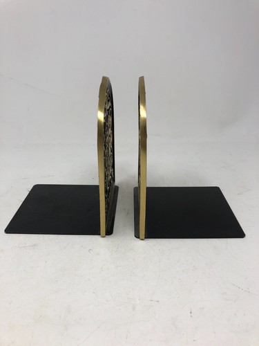 Vintage Oppenheim Brass Bookends Twelve Tribes of Israel Judaica Made in Israel - Picture 4 of 14