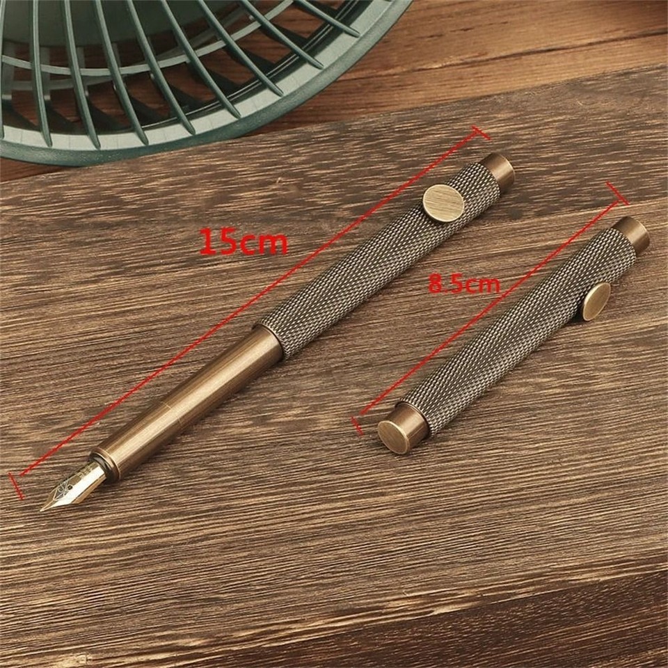 Excellent Luxury Metal Fountain Pen Ink Pen Writing Pen Brass Fountain
