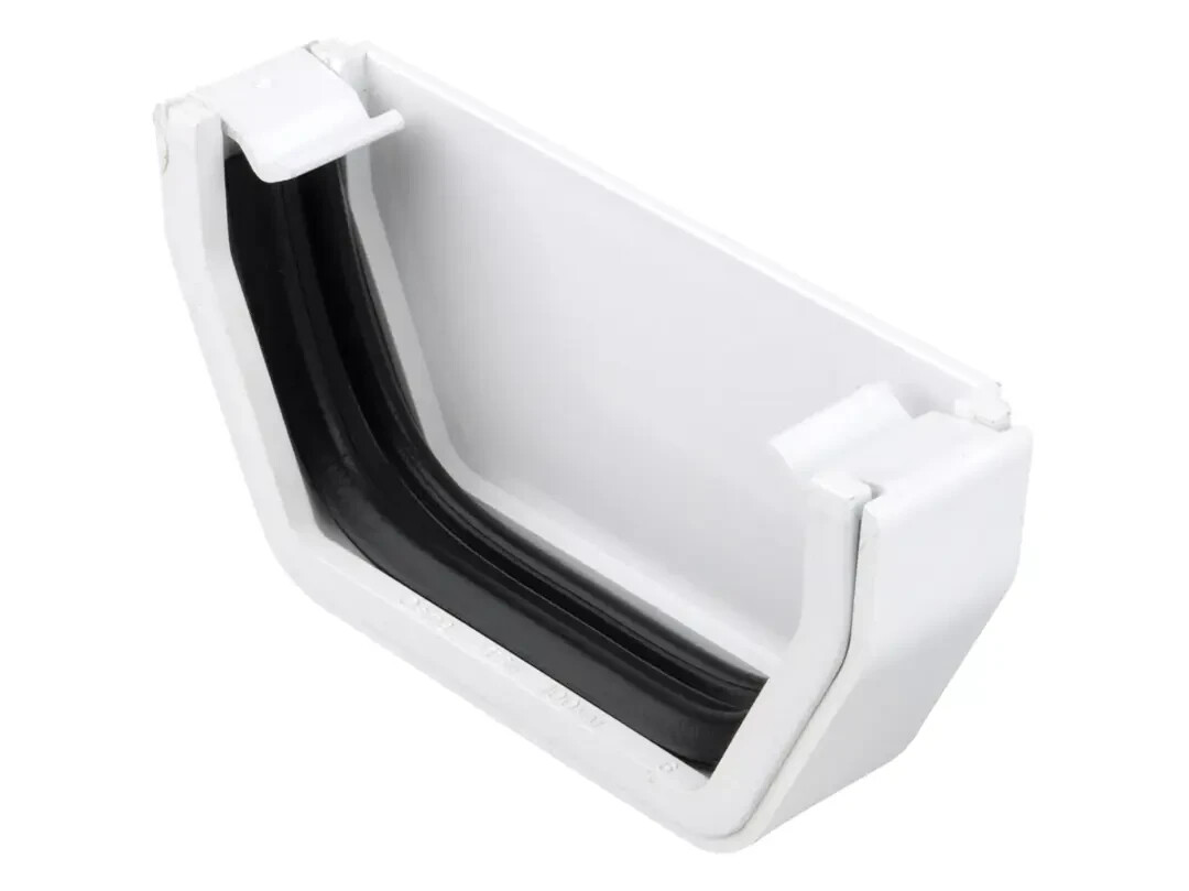 Wavin OSMA Squareline Gutter  stopend external 4t811 white