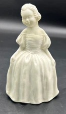 Vintage Goebel White Bisque Victorian Child Bell 1973 Repaired TMK 5