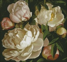 Needlework Crafts Full Embroidery DIY Counted Cross Stitch Kits Peony Gardenia