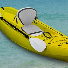Grey EVA Inflatable Seat Cushion Fits Kayaking to Carry and Store Easily