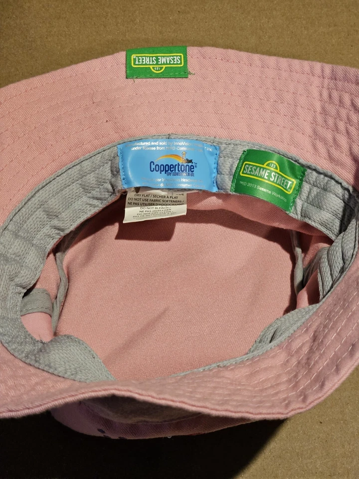 Sombrero Cubo Rosa Bebé Calle Sésamo Tono Cobre Personaje Abby-Talla Jóvenes Niños Foto 3 de 4