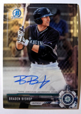 2017 BOWMAN CHROME AUTO BRADEN BISHOP (K)