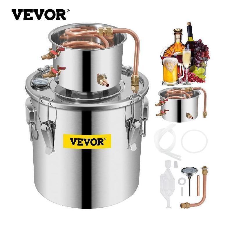 Gallon Distiller Moonshine Alcohol Still Stainless Copper DIY Home Brew 
