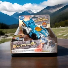 VTECH.. SWITCH & GO.. TRICERATOPS RACE CAR.. EASY TO TRANSFORM..NEW IN PACKAGE 