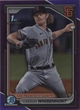 2024 Bowman Chrome Prospects Purple Refractor /250 Carson Whisenhunt PSA 10 