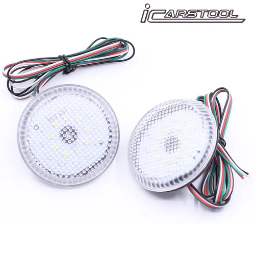 2x Clear Lens 24-SMD LED Rear Bumper Reflector Tail Brake Backup Lights fog Lamp For Toyota Corolla OEM#8191002040,81910-02040,TO2830104,6982751716192