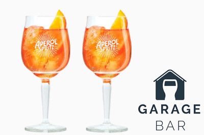 Set Of 2 Aperol Spritz Glasses 45cl Brand New