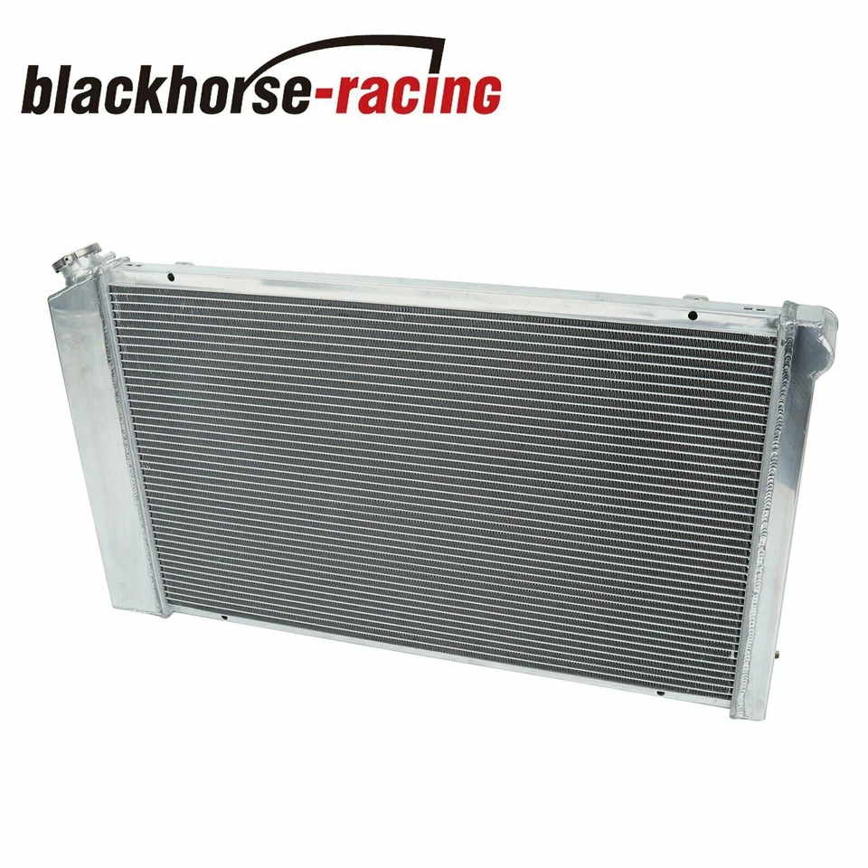 Aluminum Radiator 3 Row+Shroud Fan For 68-73 Chevy Chevelle Impala/71-90 Caprice - Image 3 of 4