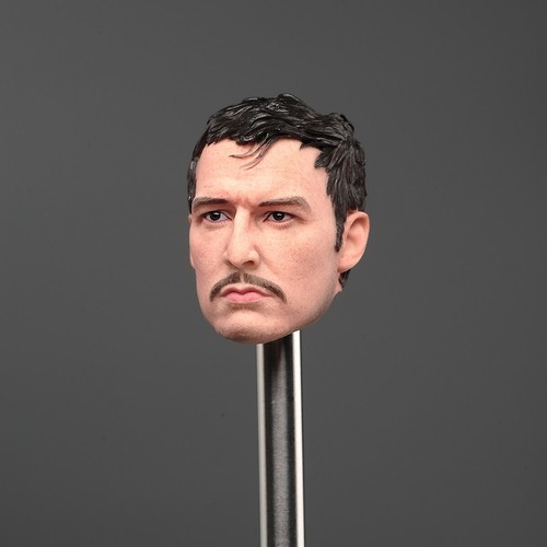 1/6 Male Man Pedro Pascal Mandalorian Head Sculpt Fit 12inch Action Figure Body - Picture 8 of 9