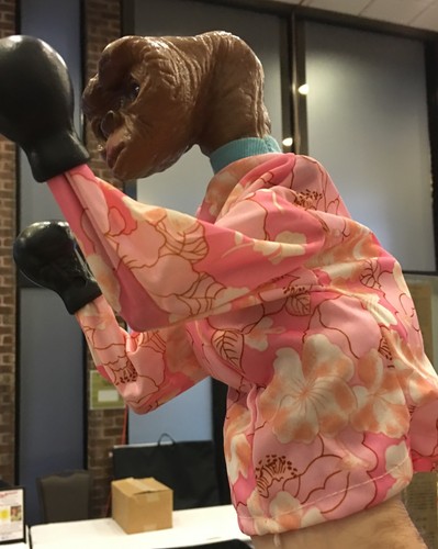 working funny punching boxing puppets original made in1982 mixed