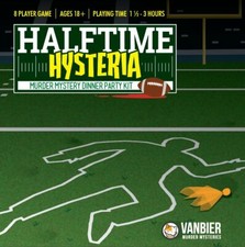 Football Party-themed Murder Mystery Dinner Party Game - Halftime Hysteria for 8