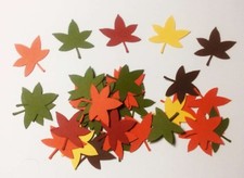 AUTUMN FALL LEAVES LOT OF 200 CONFETTI DIE CUTS EMBELLISHMENTS SCRAPBOOKING 570
