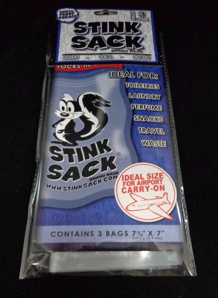 Saco apestoso bolsas a prueba de olores sello transparente con cremallera (7 11/16" X 7") **Envío gratuito** Foto 2 de 3