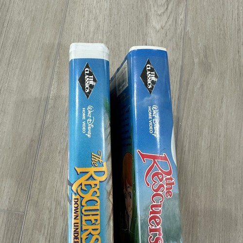 Rare Black Diamond Classic Disney VHS The Rescuers And The Rescuers Down Under - Picture 5 of 9