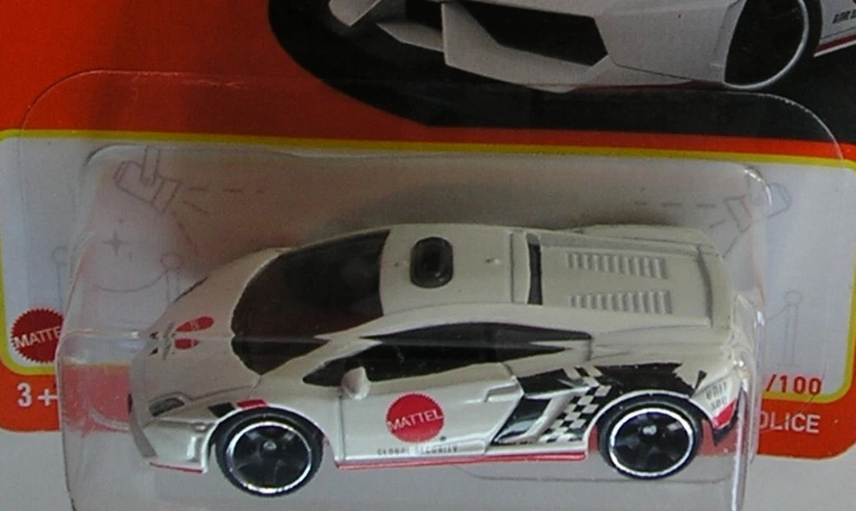 Matchbox 2021 Diecast 69 of 100 - Lamborghini Gallardo Police - New & Carded - Image 2 of 2