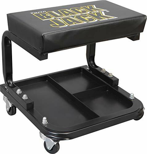 【中古品】　Bristol トレイ 黒 Tr6100w Blackjack Rolling Creeper Garage/shop Seat Padded Mechanic