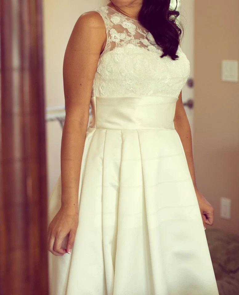 Свадебное платье Pronovias of Barcelona поношенное, профессиональная химчистка размер 8 - Изображение 3 из 4