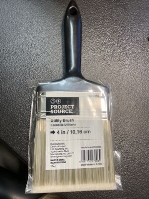 Project Source 4-in Polyester Flat Paint Brush (General Purpose Brush)