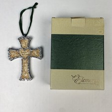 Elements Cross Hanging Ornament Tree Display Trust In The Lord 82054 Resin Box