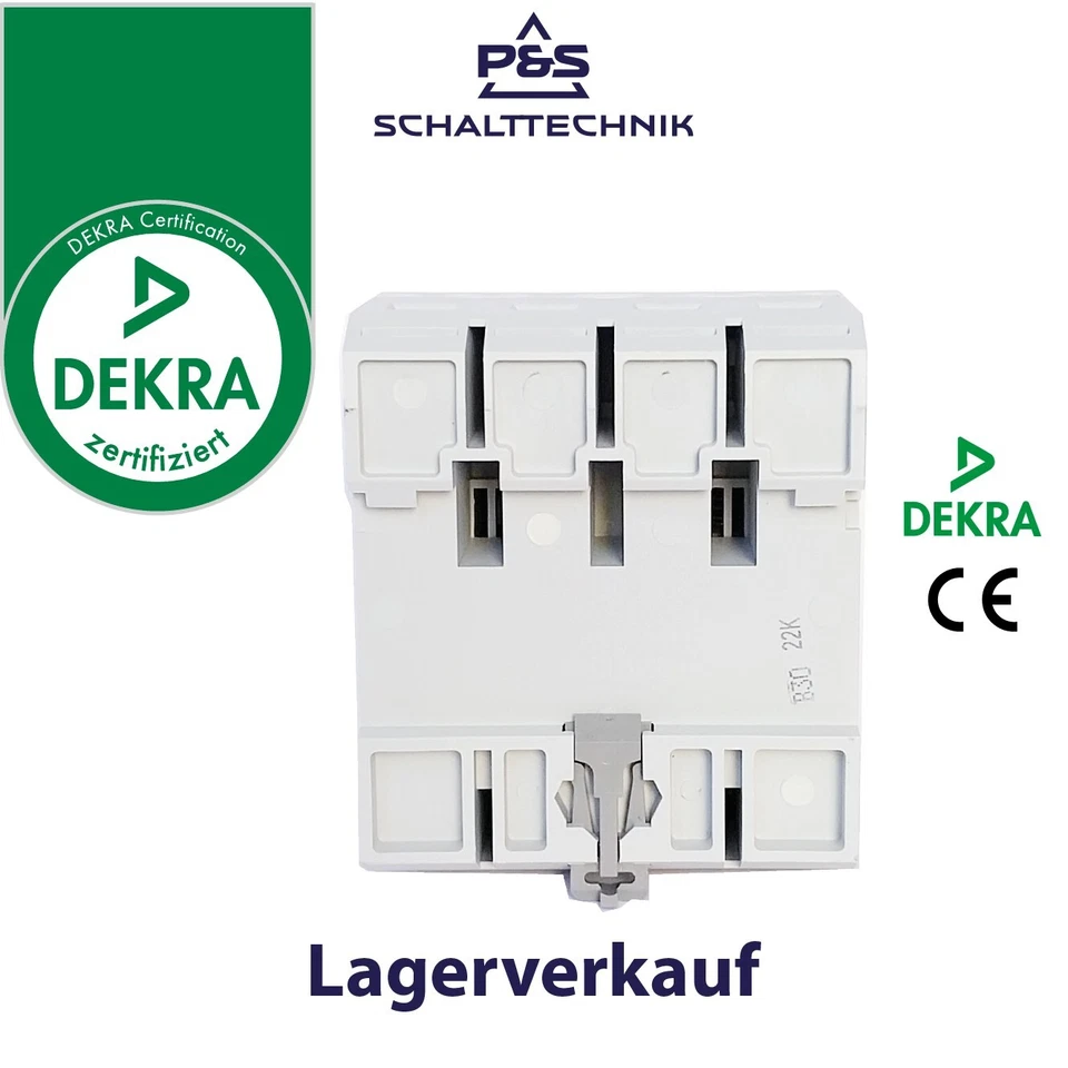 FI Typ B FI Fehlerstromschutzschalter RCD Typ B Allstromsensitiv 2P - 4P DEKRA - Bild 4 von 4