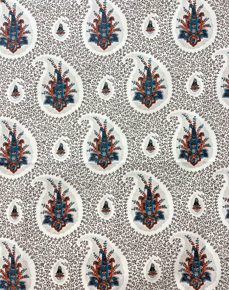 Fabulous Tilton Fenwick Duralee designer fabric "Zulla" pattern 26x26" cotton BR - Image 4 of 4