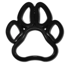 MATTE BLACK PAW PRINT AUTO EMBLEM CAR USA MADE