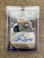 RYAN LASKO 2024 Bowman Baseball Chrome Prospect AUTO /250 1st Bowman RC 