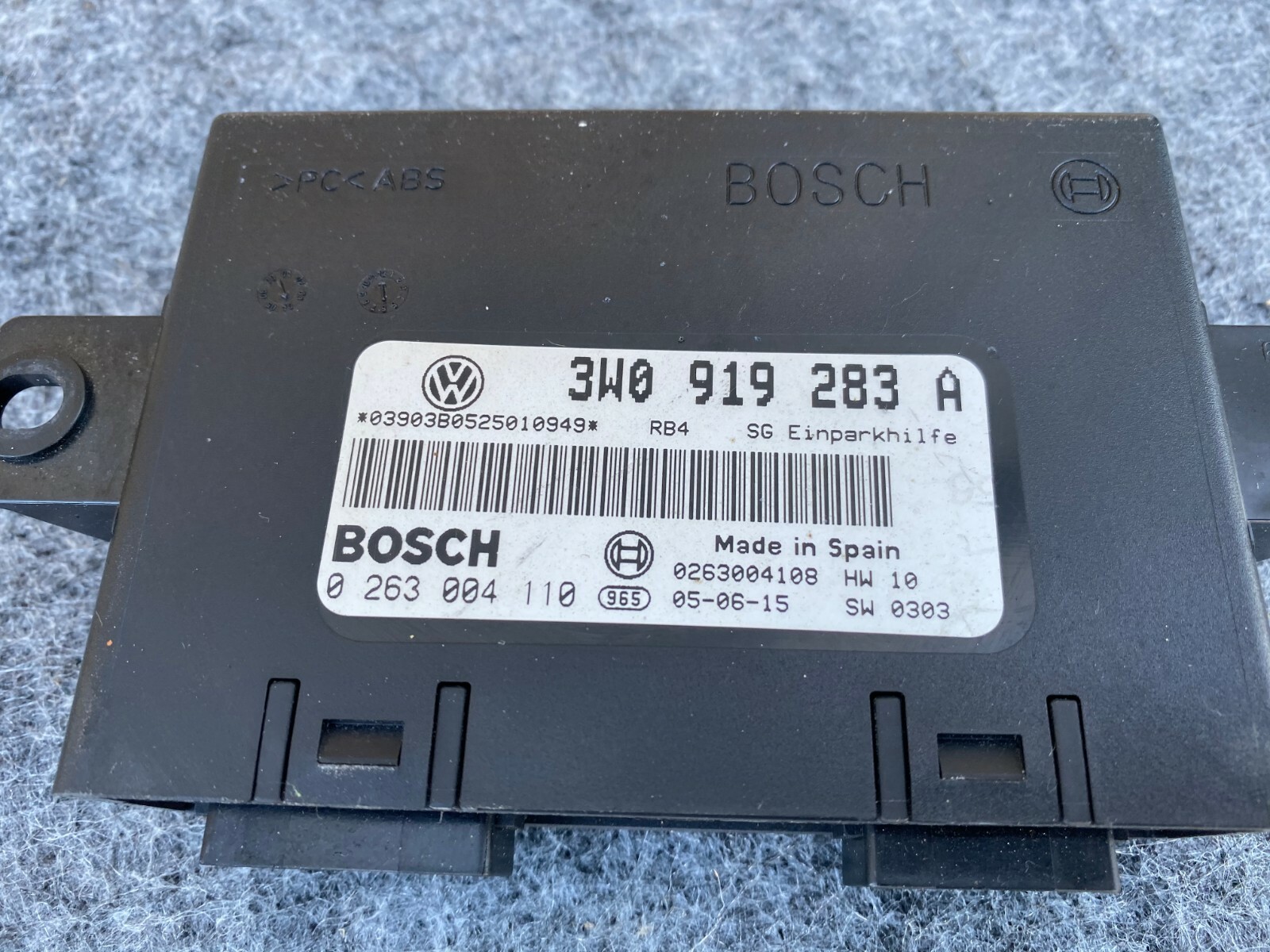 Bentley Continental GT 2004-2010 Parking assist module P/N 3W0919283