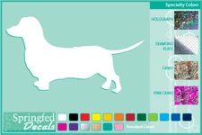 DACSHUND SILHOUETTE cut vinyl decal #1 Dog stickers