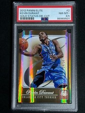 2012 Donruss Elite Gold Status Die-Cut Kevin Durant #2 PSA Graded Card /24 SSP
