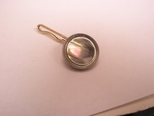 SINGLE 1 1/2" Round Mother of Pearl Vintage Formal Tuxedo Prom Shirt Stud c106