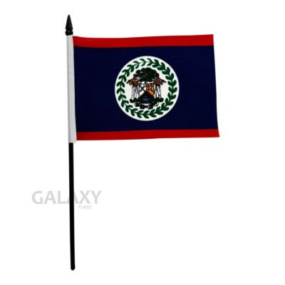 ''4x6'' Belize Flag / Belize Desk Flag / Belize Stick Flag