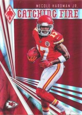 CATCHING-FIRE RED Mecole Hardman RC /199 CHIEFS Georgia BULLDOGS