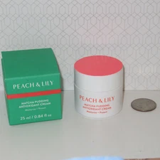 NEW Peach & Lily Matcha Pudding Antioxidant Cream Moisturizer 0.84Oz 25ml Travel