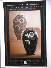 ODETTA ODET Affiche originale Grès d'art HB Faïence Quimper Finistère Art déco