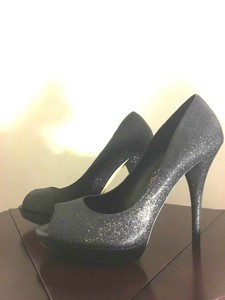 sparkling black heels