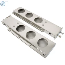 2 1/2 Pattern 30" Mud Flap Hanger w/ Light Cutouts Spring Loaded Stainless Steel