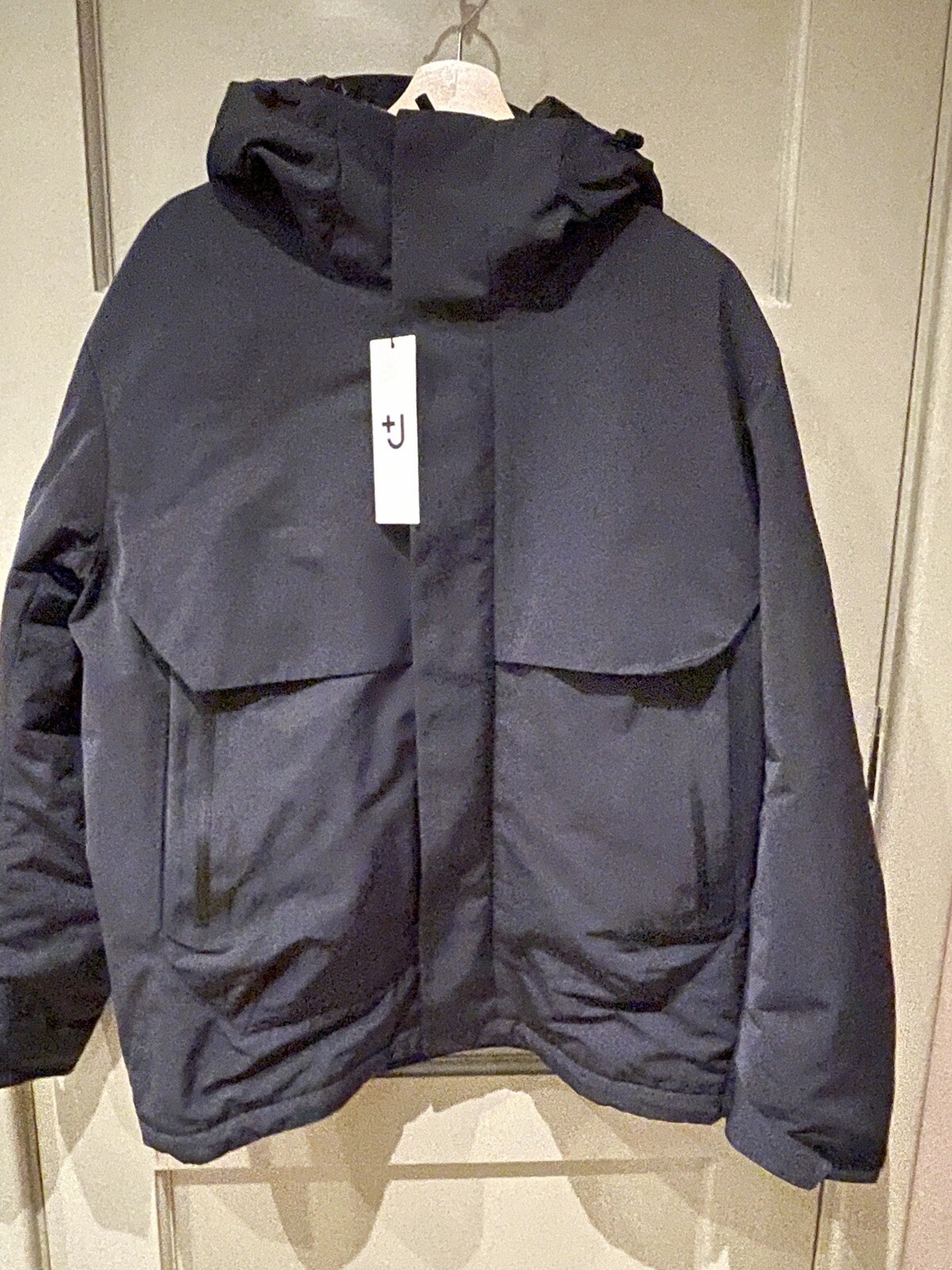 Uniqlo +J Jil Sander Hybrid Down Oversized Parka W/ Hood Dark Grey S Small image 2