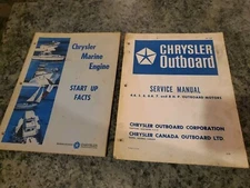 Chrysler Marine Outboard 4.4 5 6 6.6 7 Service Manual & Start Up Facts Operators
