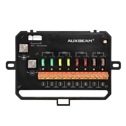 AUXBEAM RGB 8 Gang Switch Panel LED Light Bar Electronic Relay System APP+Remote - Picture 10 of 12
